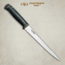 Нож Белуга кожа 95х18