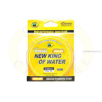 Плетенка  HEW King OF WATER PE4 ЦВЕТ 5 COLOURS LINE 100M 0.22-0,3mm