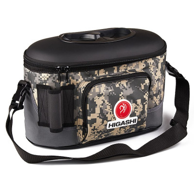 Кан рыболовный HIGASHI Live bait box 7.5L (#Camo)