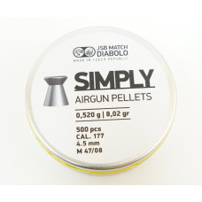 Пули JSB Simply  0,520g ; 4,50к, 500pcs