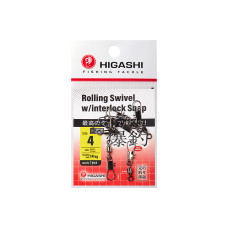 Карабин с вертлюгом HIGASHI Rolling Swivel w/Interlock Snap
