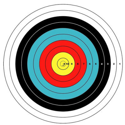 Мишень лучная 40 см-10 колец