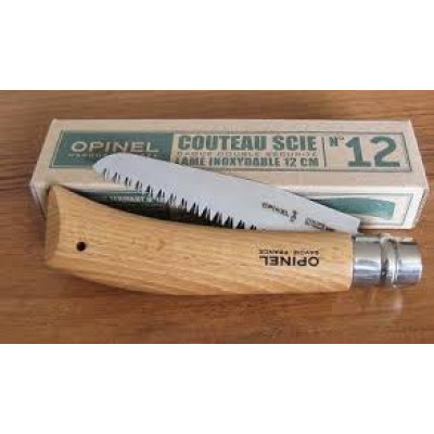 Нож Opinel серии Nature №12, пила, клинок 12см., угл сталь, антикор.покрытие, рукоять-бук, 