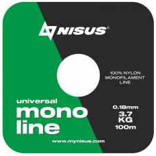 Леска MONOLINE Green 0,18mm/100m Nylon Nisus N-MG-018-100