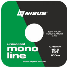 Леска MONOLINE Green 0,45mm/100m Nylon Nisus N-MG-045-100