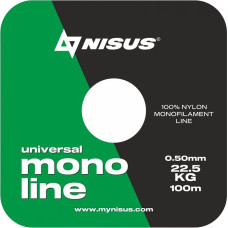 Леска MONOLINE Green 0,50mm/100m Nylon Nisus N-MG-050-100