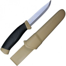 Нож Morakniv Companion, универсальный/туристический, нержавеющая сталь, рукоять-TPE, ножны-пластик