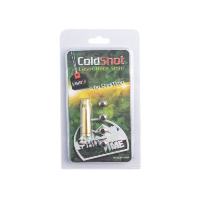 Лазерный патрон ShotTime ColdShot 5,45х39, латунь, лазер красный 655нм