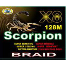 Плетенка  SCORPION PE4 ЦВЕТ BRAID LINE 128M (0.20,0.25,0.28mm)