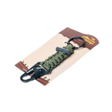 Брелок паракордовый для ключей (карабин/кольцо для ключей/огниво) (паракорд) TRA-236