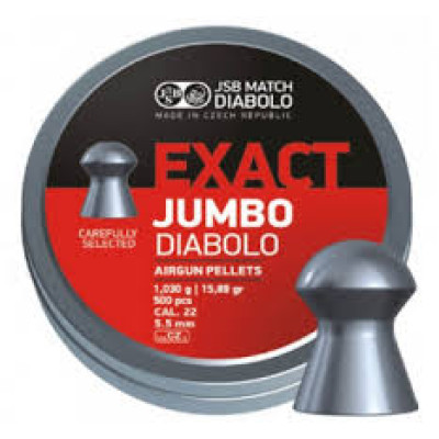 Пули JSB Exact Jumbo кал. 5,5 мм 1,030 гр (500 шт./бан.)