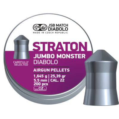 Пули JSB Diabolo Straton Jumbo Monster кал. 5,5 мм 1,645 г (200 шт./бан.) 