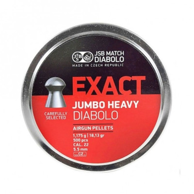 Пули JSB Exact Jumbo Heavy кал. 5.52 мм  1,175 г (500 шт./бан.)
