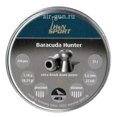Пули H&N Baracuda Hunter", 5,50 мм.,1,18  (200 шт.)