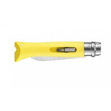 Нож Opinel серии Specialists DIY №09, клинок 8см., нержавеющая сталь, пластик, цвет - желтый, сменны