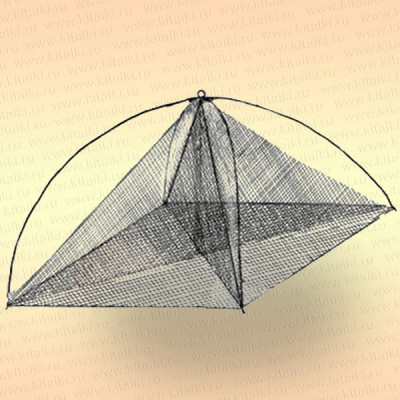 Хапуга рыболовная с косынкой 1,15 х 1,15 м, ячея: сетки -20 мм, косынок - 18 мм