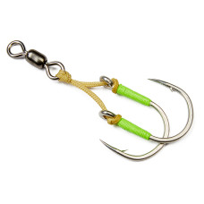 Крючки HIGASHI Twin Assist Hook HB-007 #4/0 (set-2pcs)